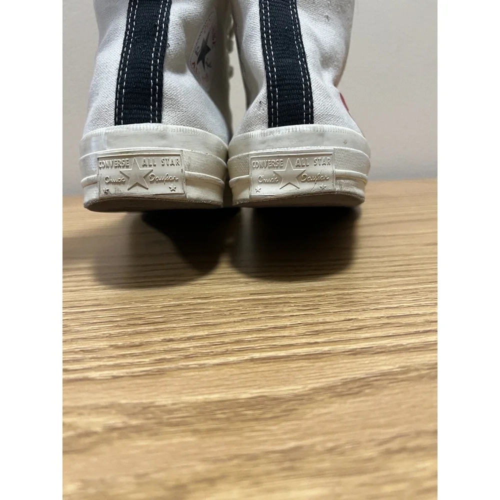 Converse Chuck 70 Hi Comme Des Garçons White Red Men's Size 9 150205C‎